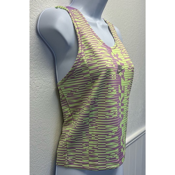 Nike Air Dri-Fit Women’s Sz Med Athletic Tank Top Green & Purple NWOT, V498 - Picture 3 of 14